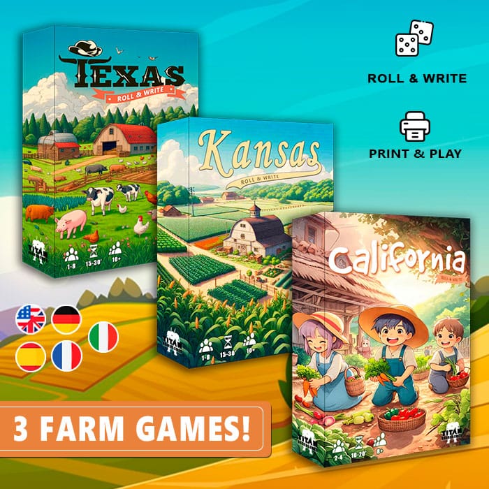 California-kansas-texas farm collection