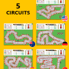 Circuits F1 Roll & Race – Print and Play Board Game PDF
