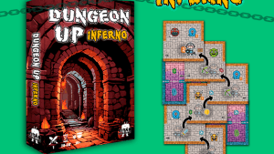 Dungeon Up Inferno Expansion – print and play dungeon board game PDF