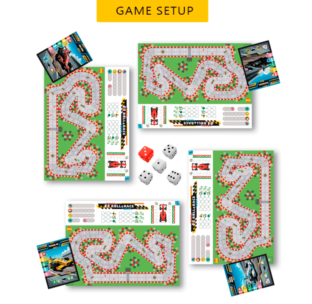 F1 roll & Race Etsy 8 F1 Roll & Race: Street Circuits Expansion – Print and Play PDF