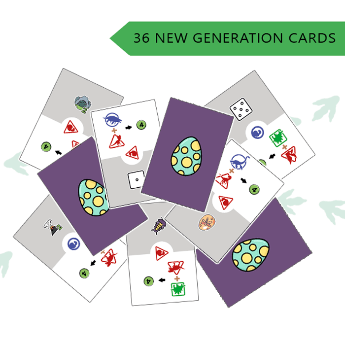 Jurassic Roll 4 Eggs Cards