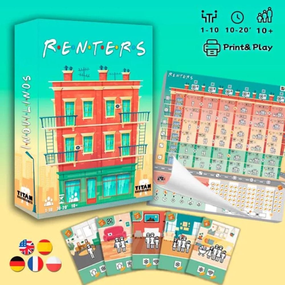 Renters – print and play board game PDF