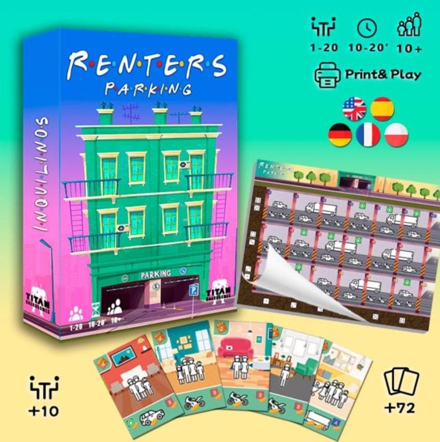Renters: Parking Expansion – print and play board game PDF