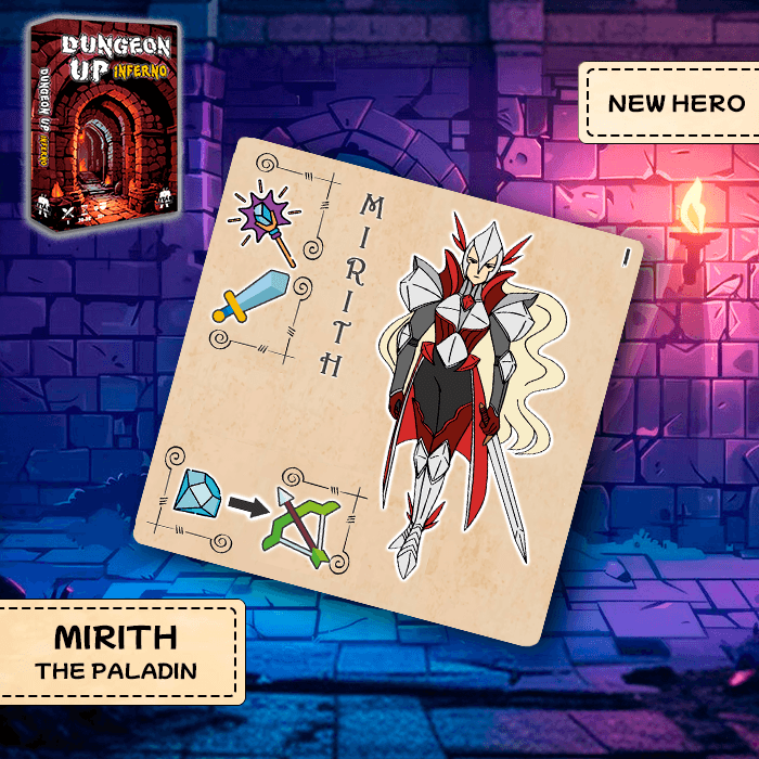Stretch Goal 2 UNLOCK Dungeon Up Inferno Expansion – Print and Play PDF