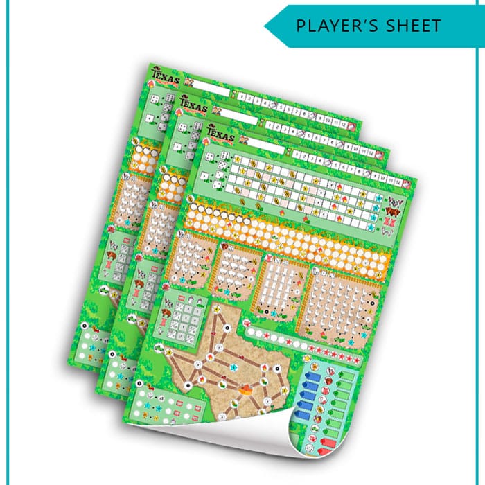 Texas-2 Texas Roll & Write – Print and Play Board Game PDF