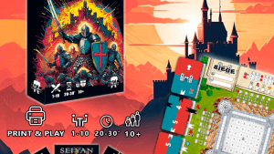 Siege – print and play medieval board game PDF